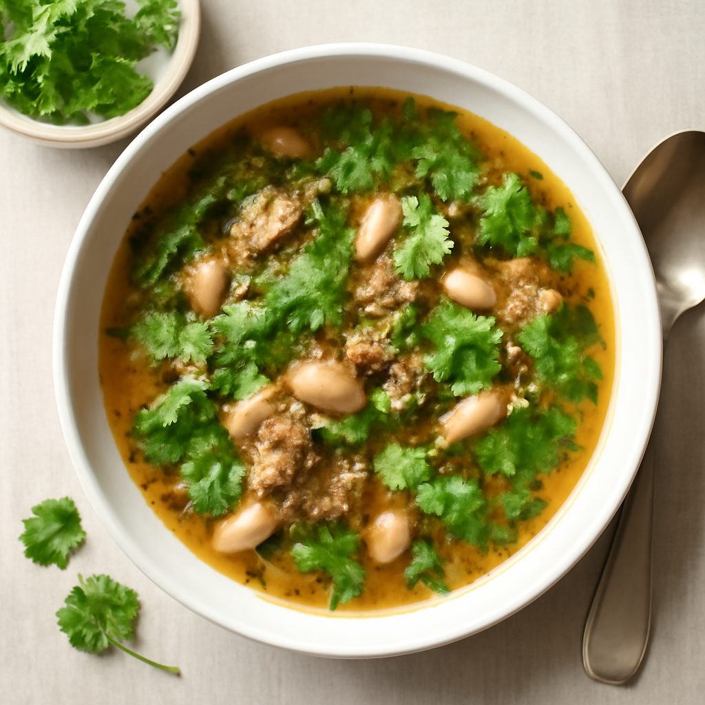 Zuppa di Fagioli e Coriandolo