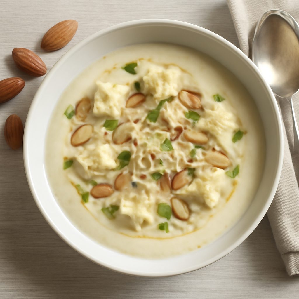 Zuppa di farina di mandorle e Gruviera Low Carb