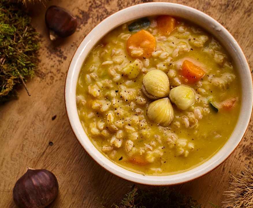 Zuppa di farro e castagne Protein