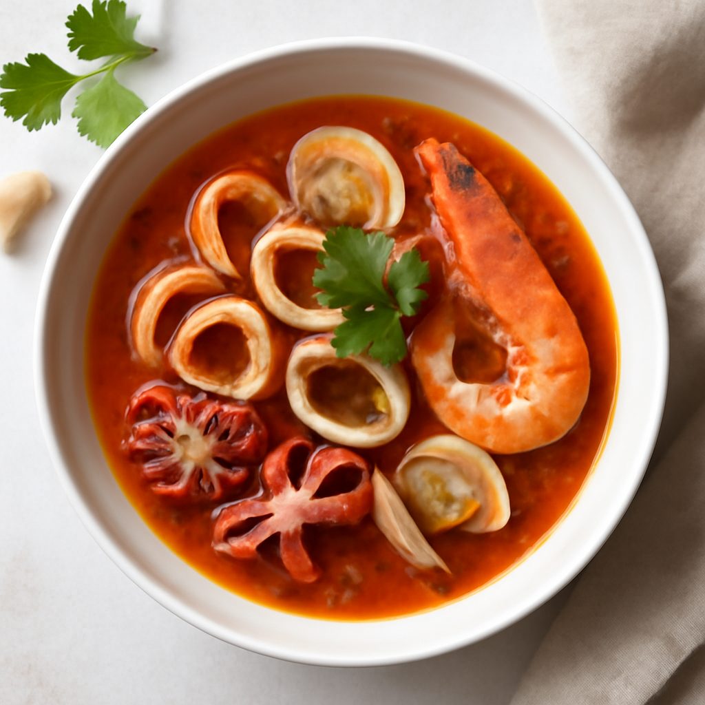 Zuppa di Frutti di Mare Proteica Low-Carb