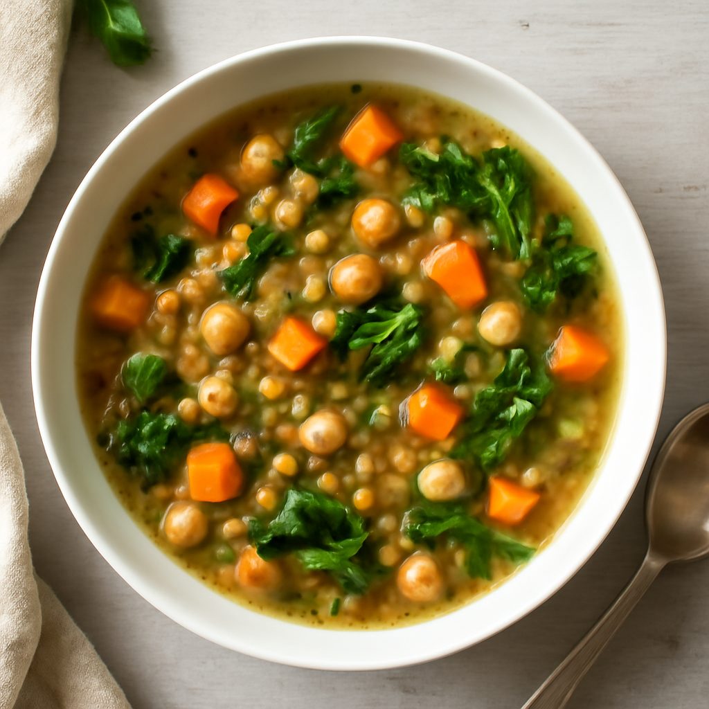 Zuppa di Legumi e Verdure Proteica Low-Carb