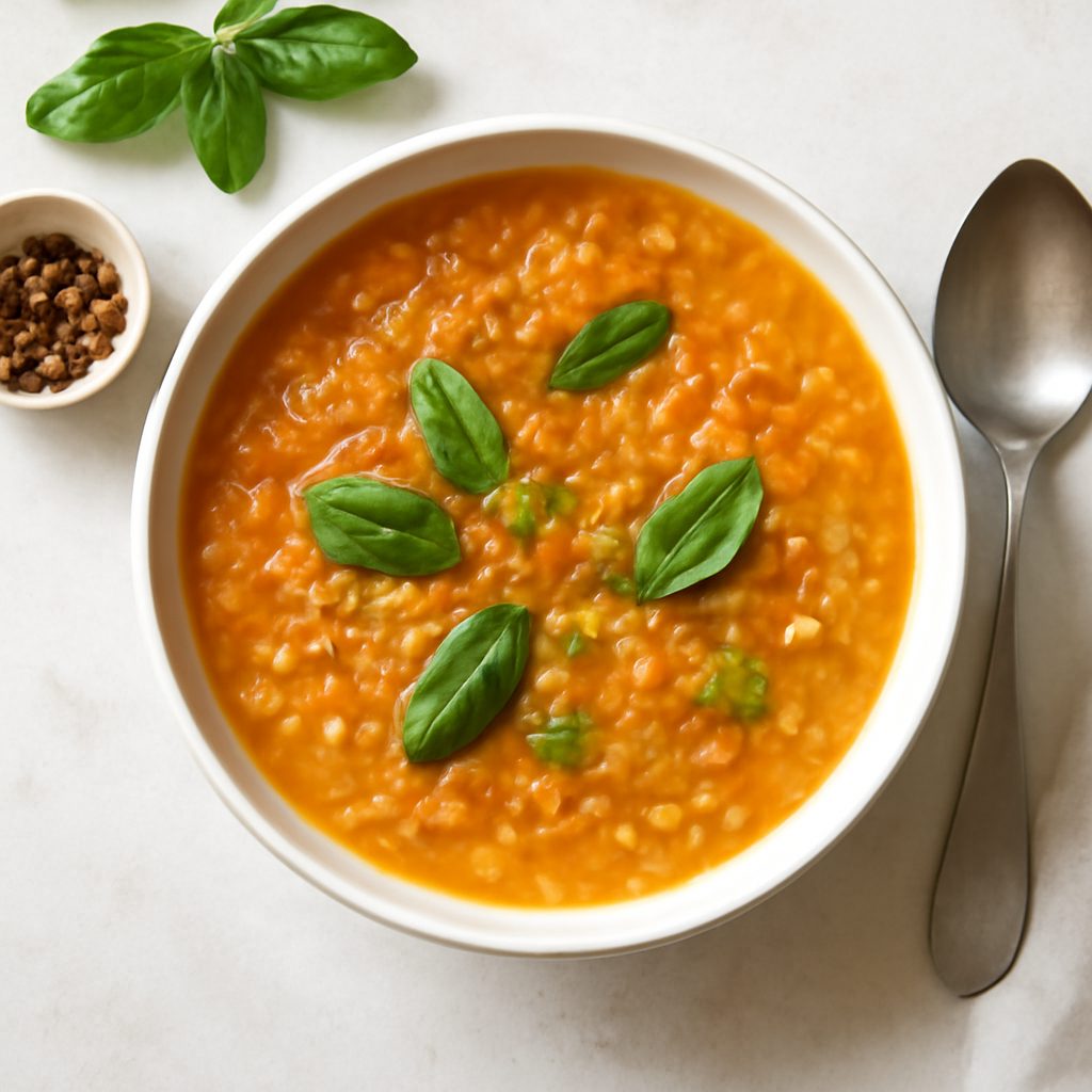 Zuppa di lenticchie rosse in