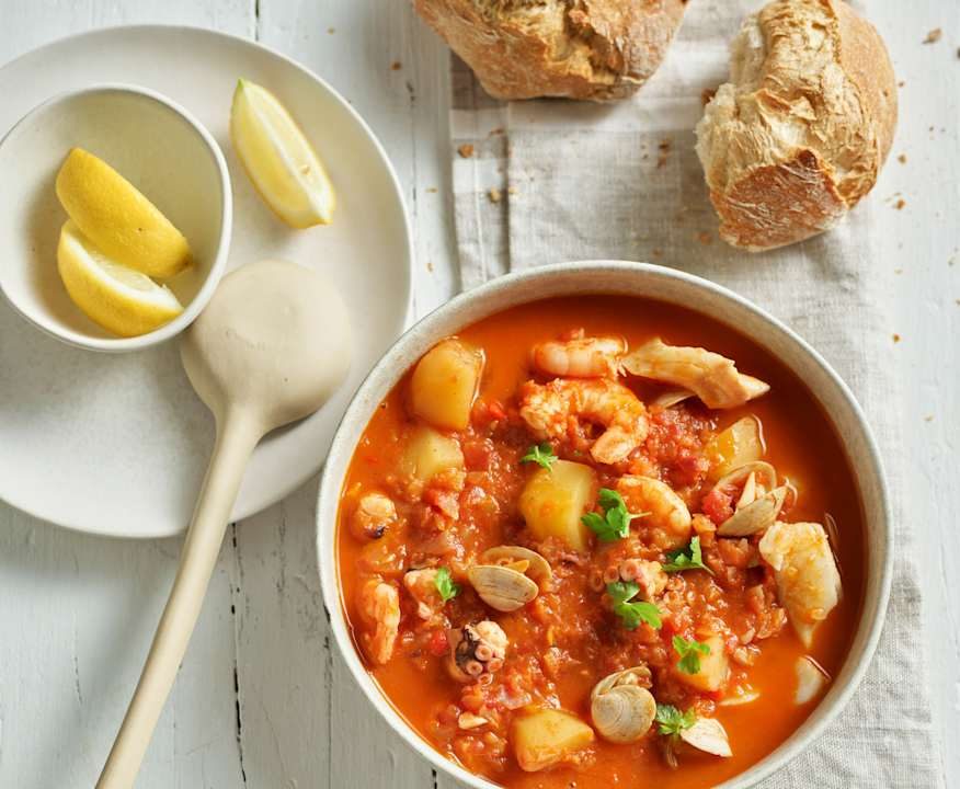 Zuppa di mare con patate Low Carb