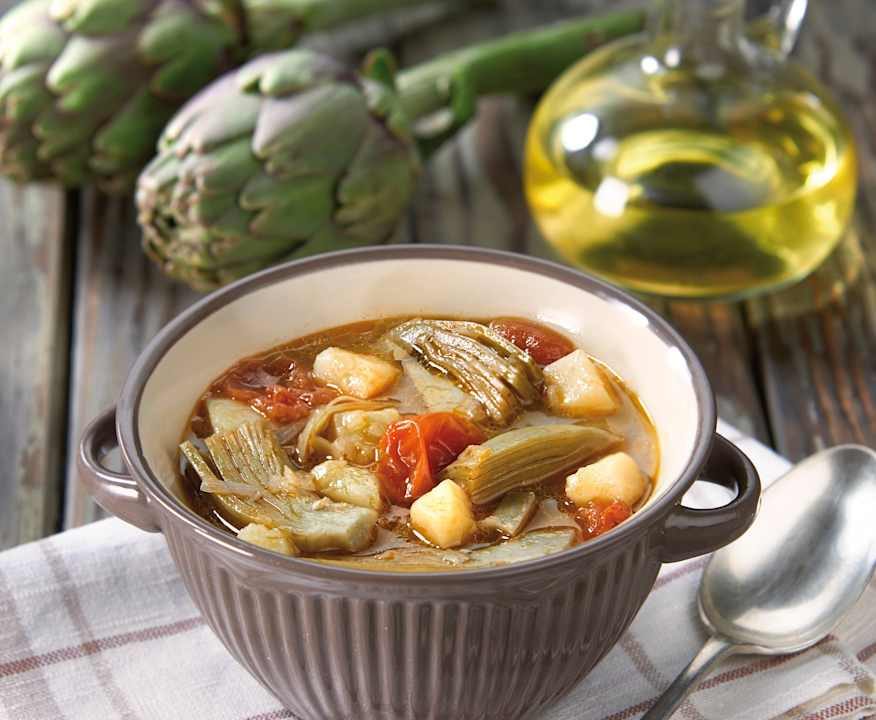 Zuppa di patate e carciofi Low Carb