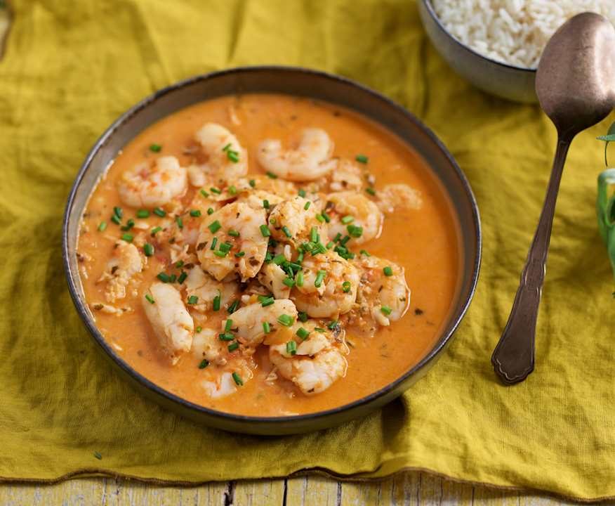 Zuppa di pesce con latte di cocco e riso (Bimby Friend) Low Fat