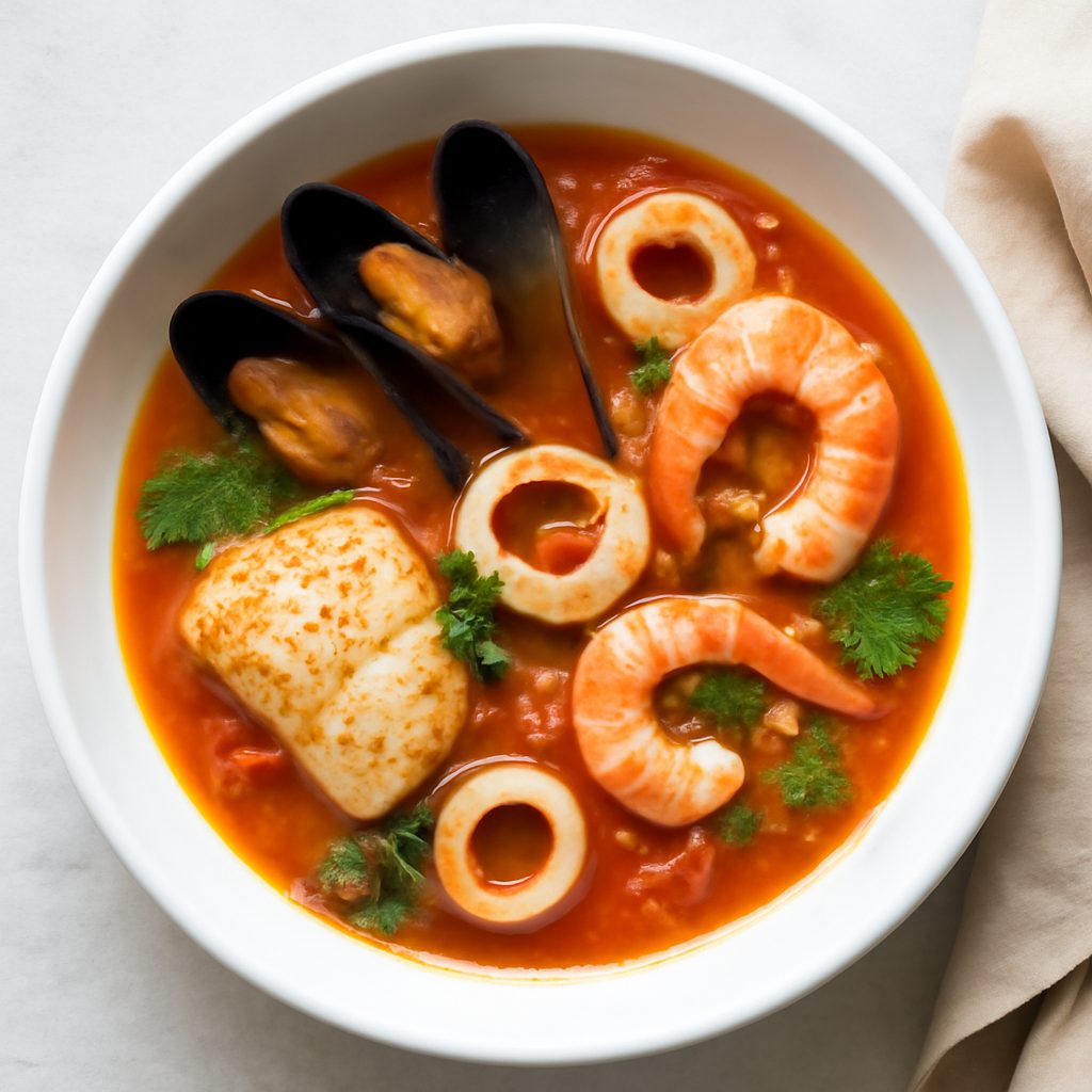Zuppa di pesce con shirataki Low Carb