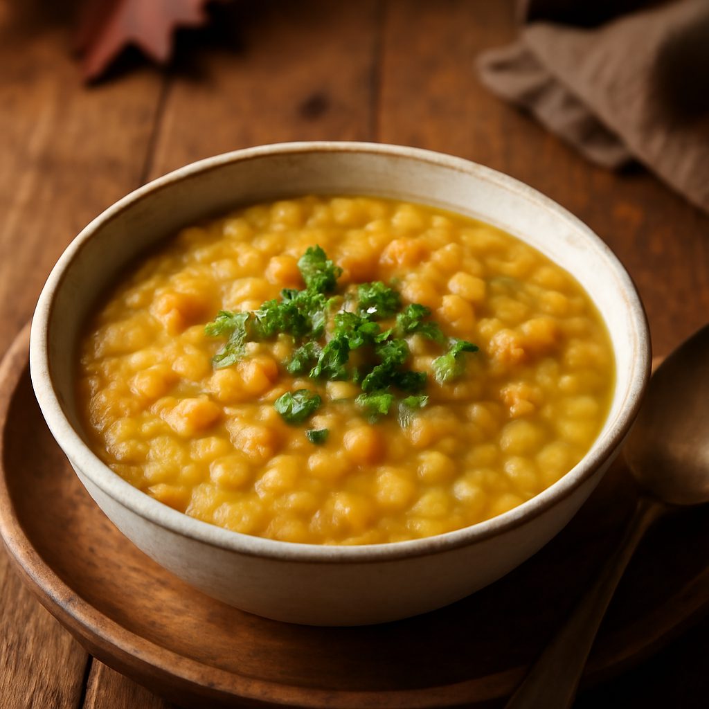 Zuppa di Piselli Gialli Canadese con Prosciutto