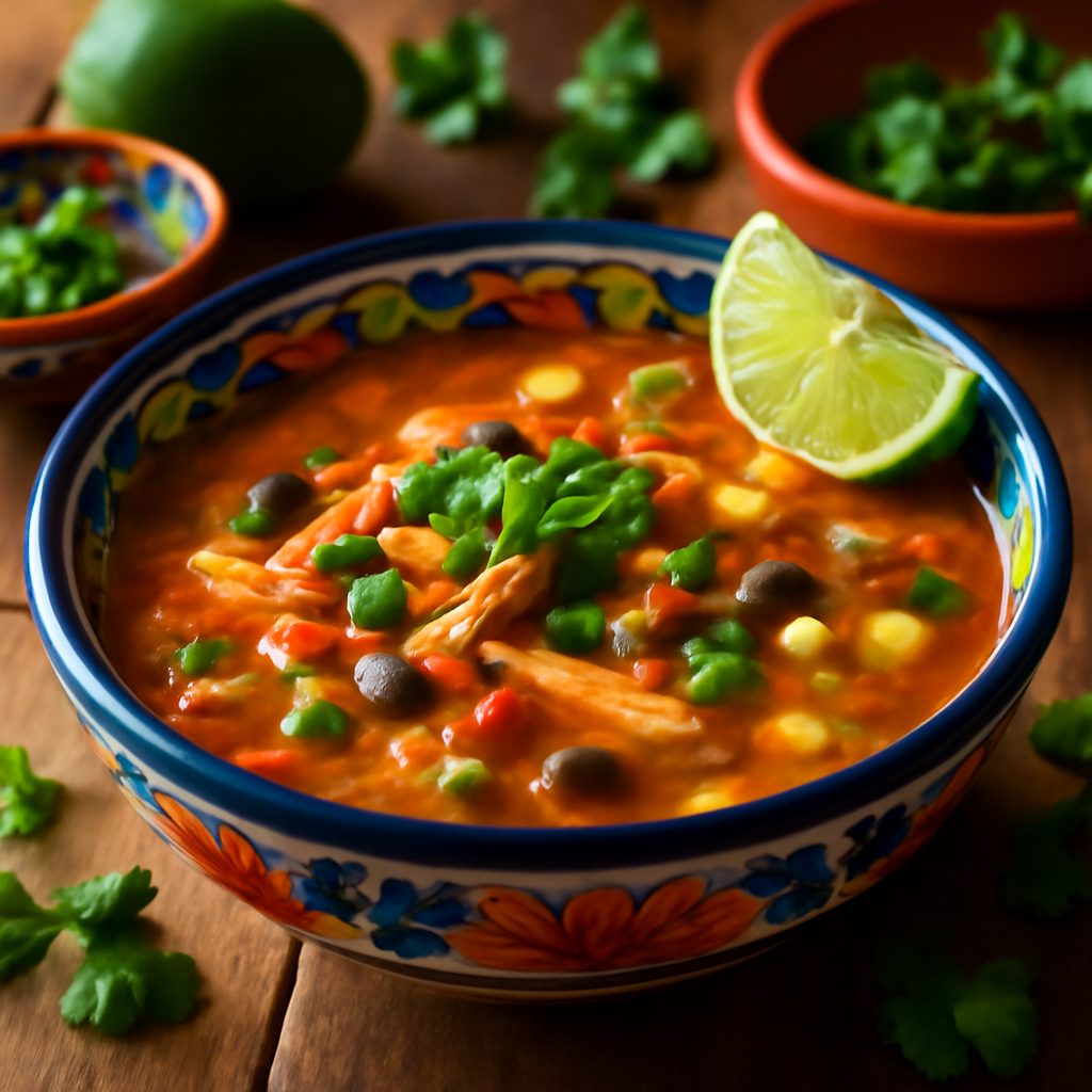 Zuppa di Pollo agli Enchilada