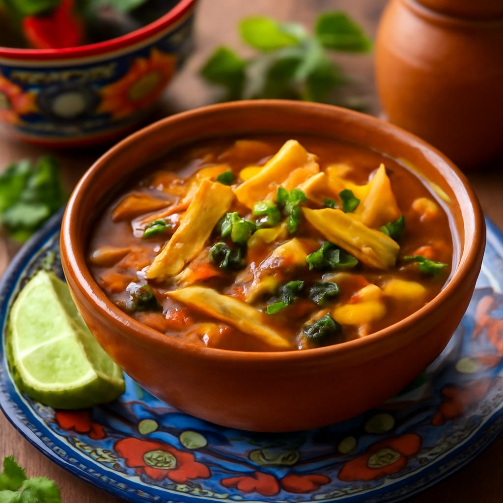Zuppa di Pollo ai Tacos Light Low-Carb