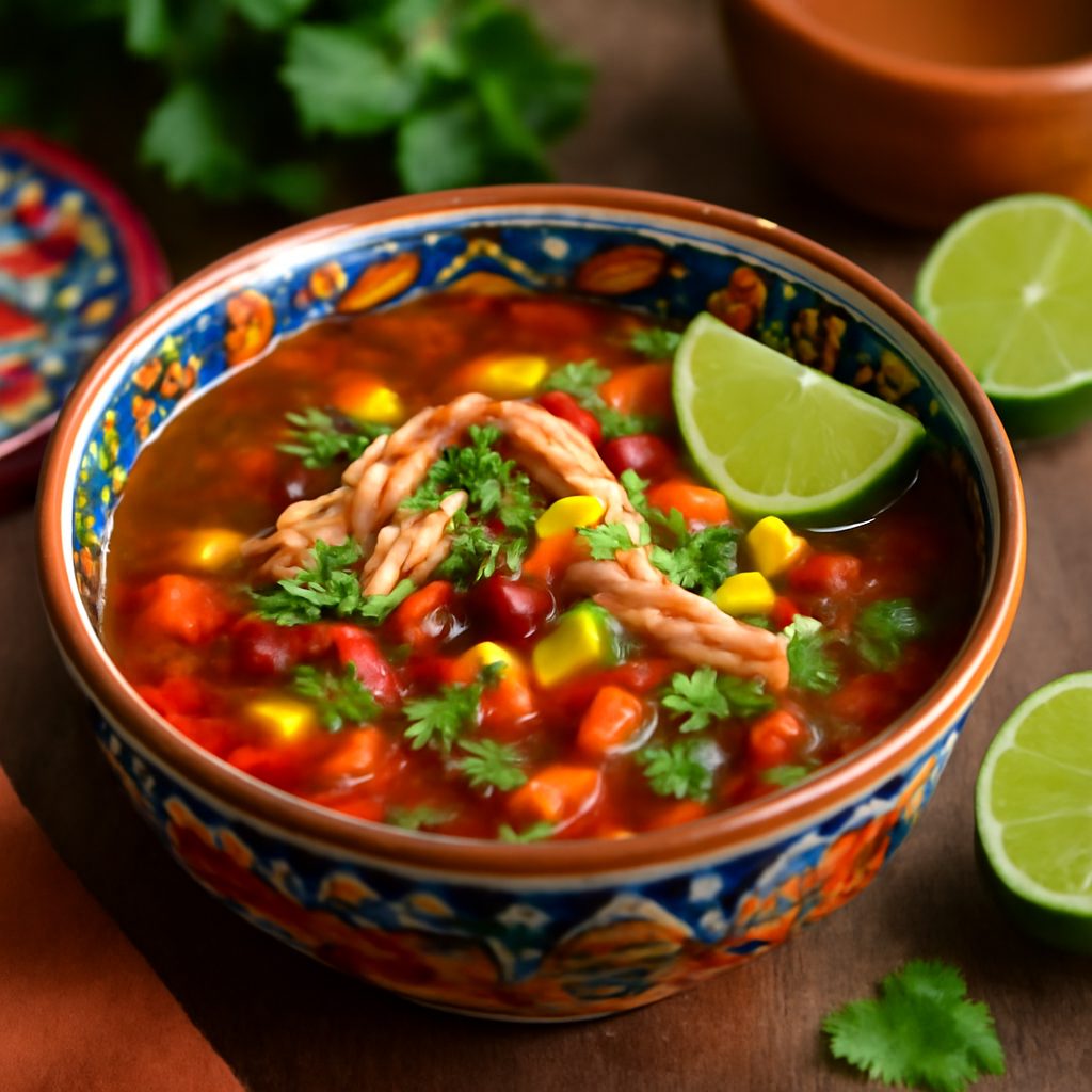 Zuppa di Pollo alla Messicana Light Low-Carb