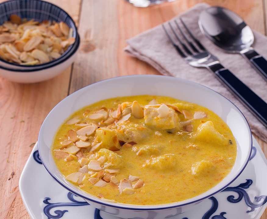 Zuppa di pollo e mandorle Protein