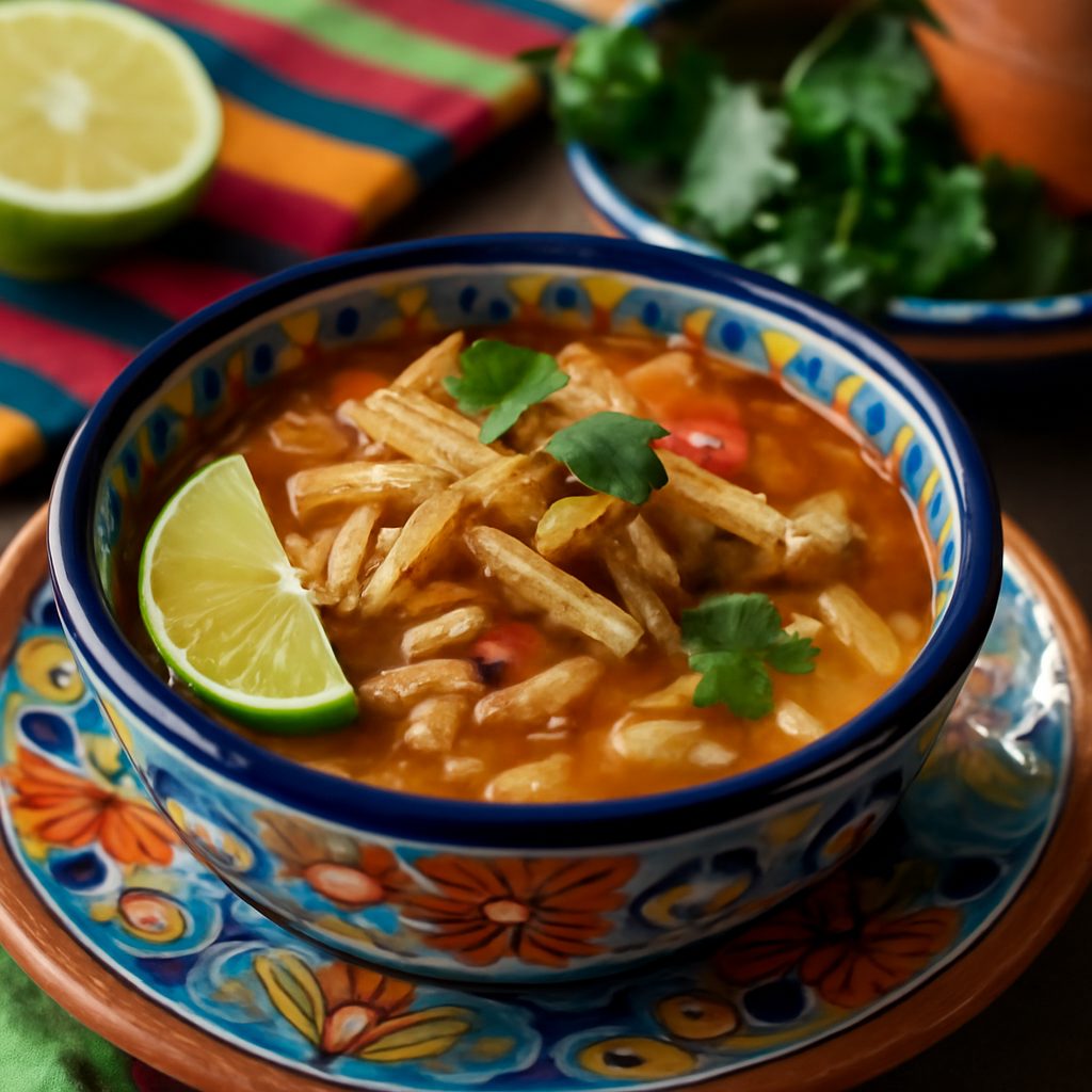 Zuppa di Pollo e Tortilla Messicana Low-Carb Fit