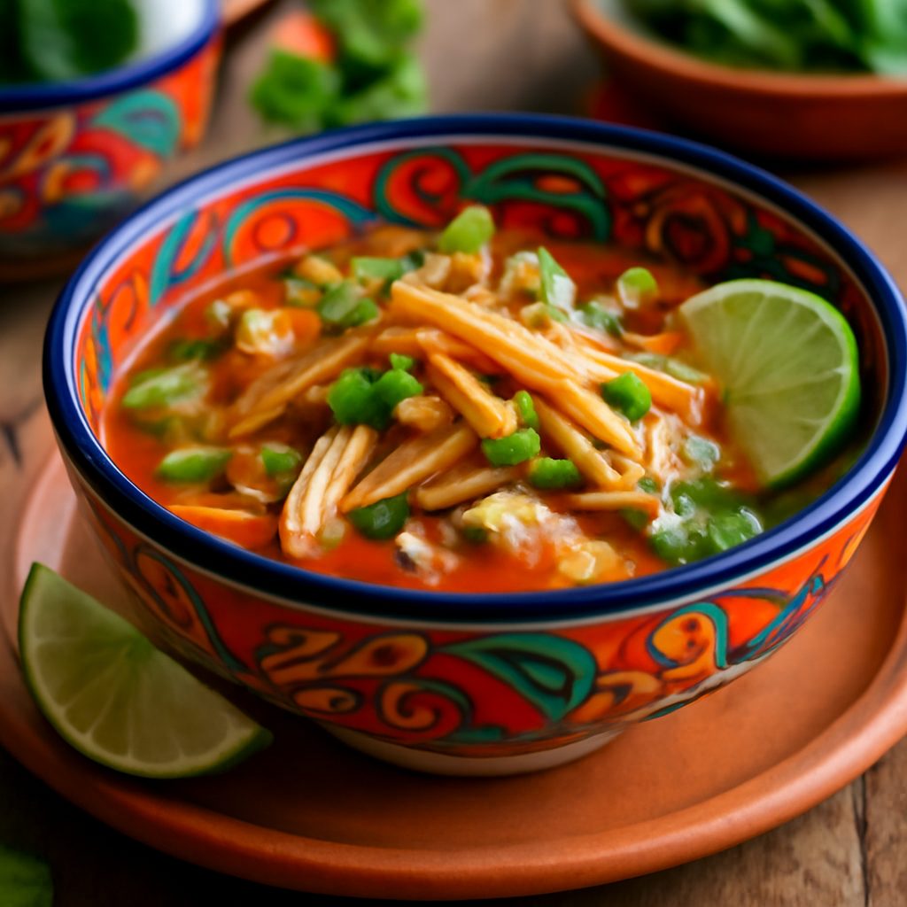 Zuppa di Pollo e Tortilla Messicana