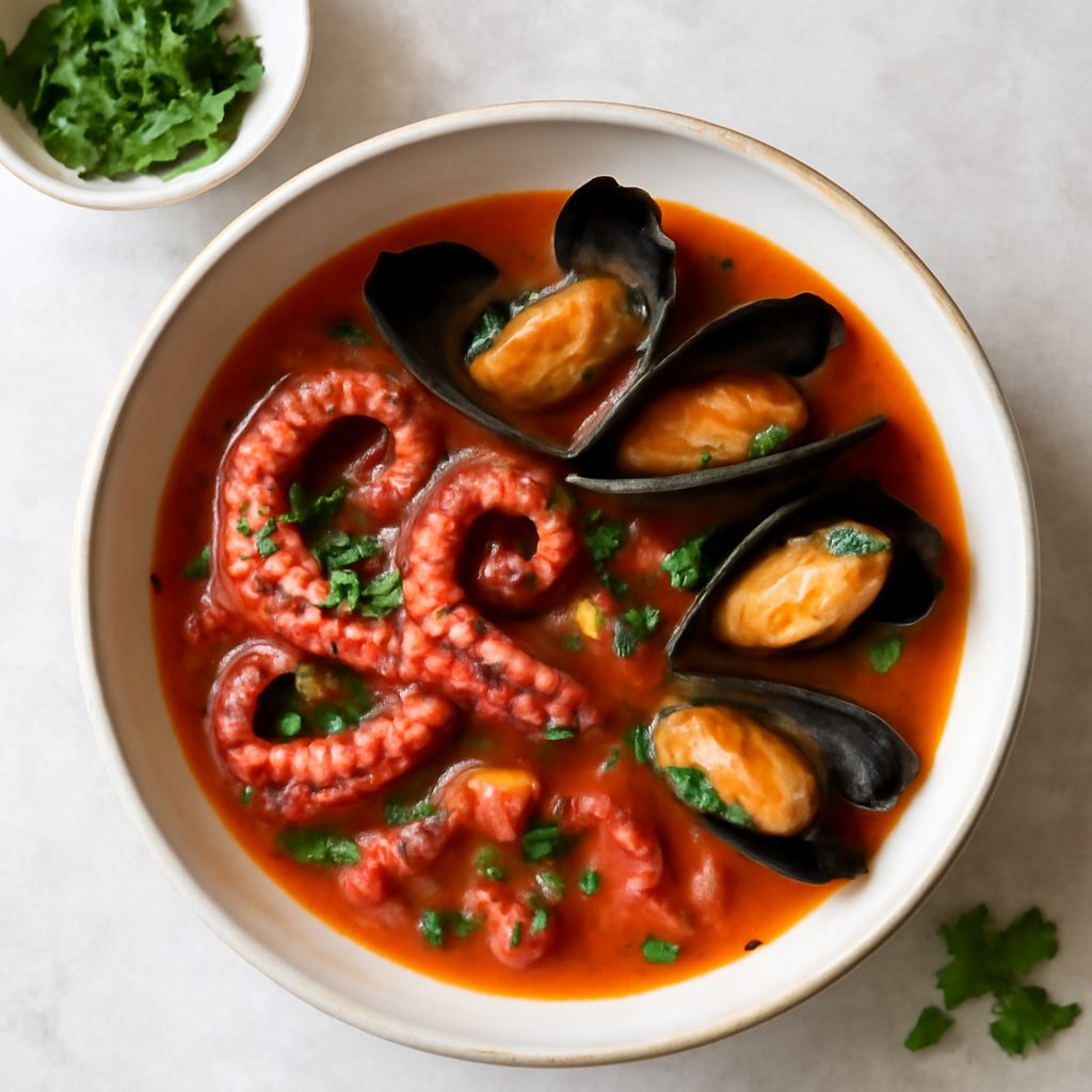 Zuppa di polpo e cozze