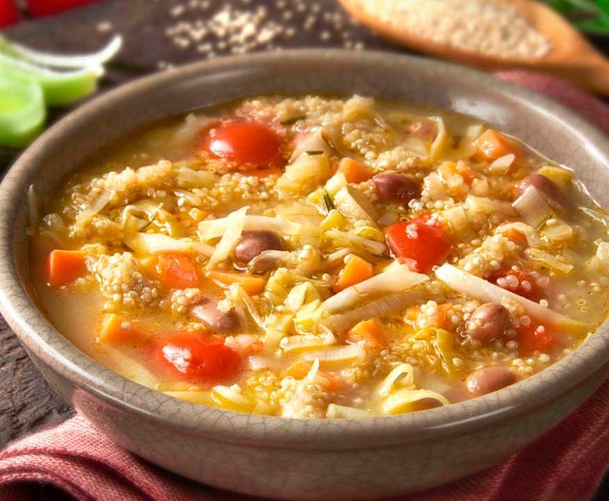 Zuppa di quinoa e fagioli borlotti Protein