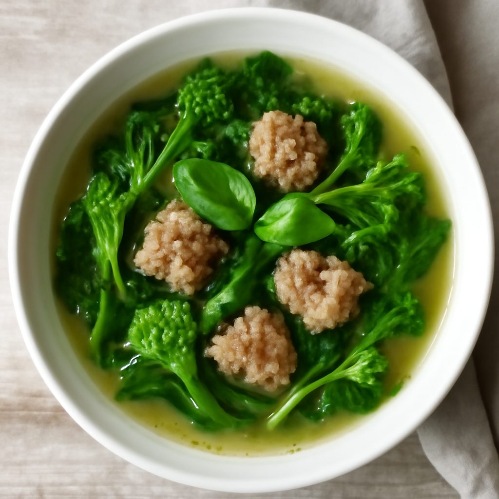 Zuppa di rape proteica low-carb