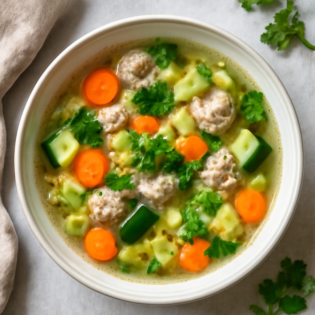 Zuppa di verdure con tofu e shirataki