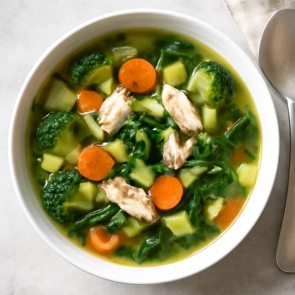 Zuppa di verdure proteica low-carb fit