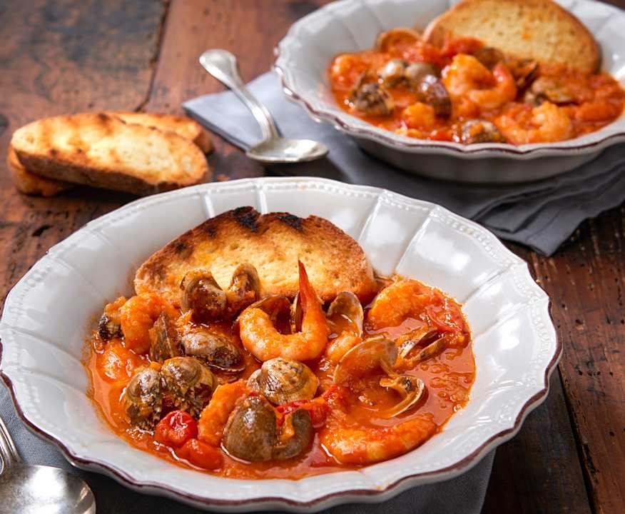 Zuppa di vongole e mazzancolle Low Fat
