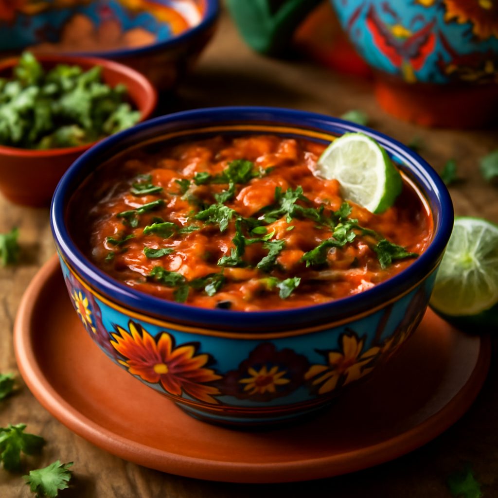 Zuppa Messicana di Pollo Piccante
