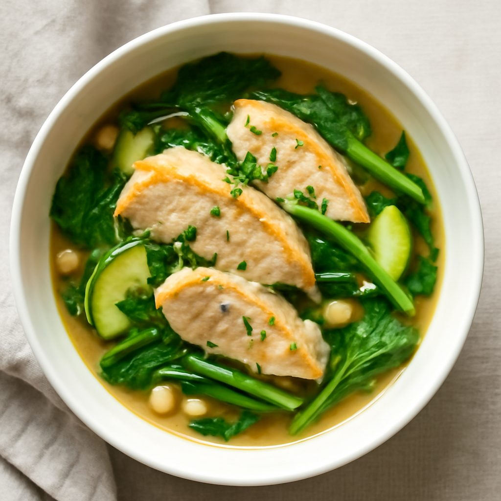 Zuppetta asiatica con tofu e shirataki